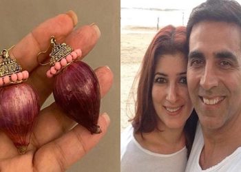 স্ত্রীকে পেঁয়াজের দুল উপহার দিলেন অক্ষয়!